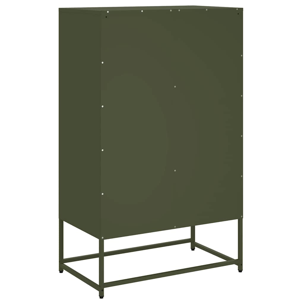 vidaXL Dulap înalt, verde măsliniu, 68x39x111,5 cm, oțel vidaXL Dulap înalt, verde măsliniu, 68x39x111,5 cm, oțel