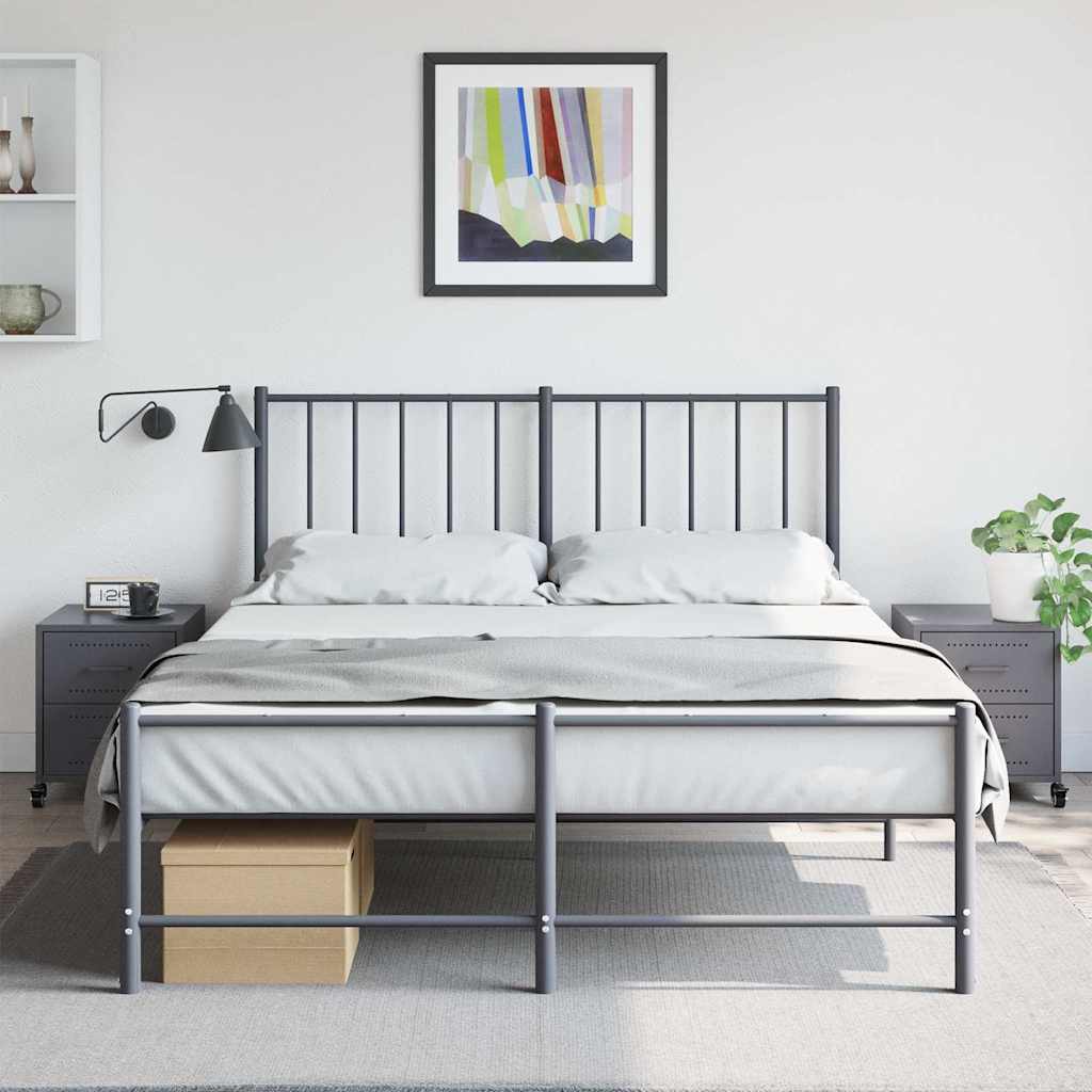 vidaXL Noptiere, 2 buc., antracit, 36x39x43,5 cm, oțel vidaXL Noptiere, 2 buc., antracit, 36x39x43,5 cm, oțel