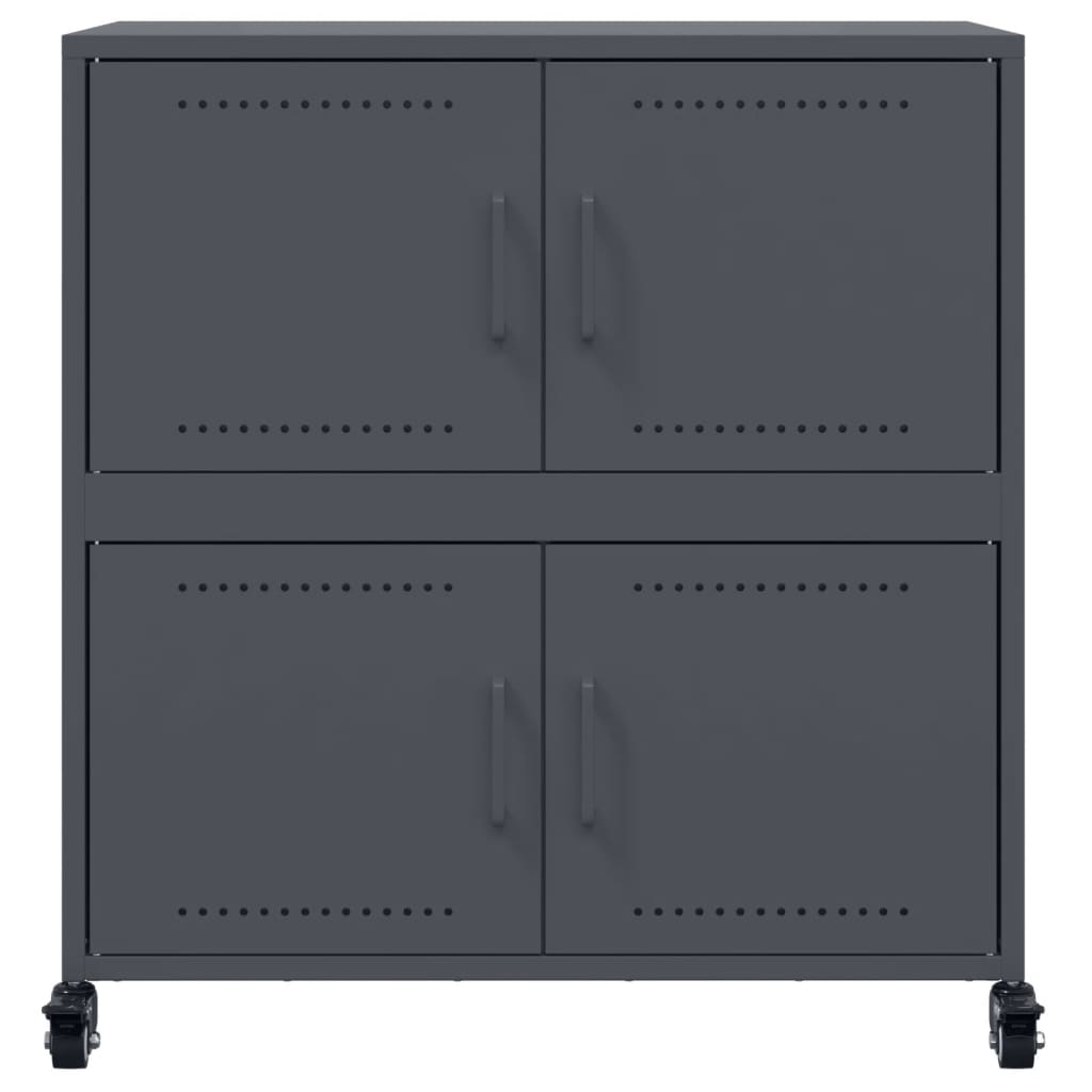 vidaXL Dulap, antracit, 68x39x72 cm, oțel