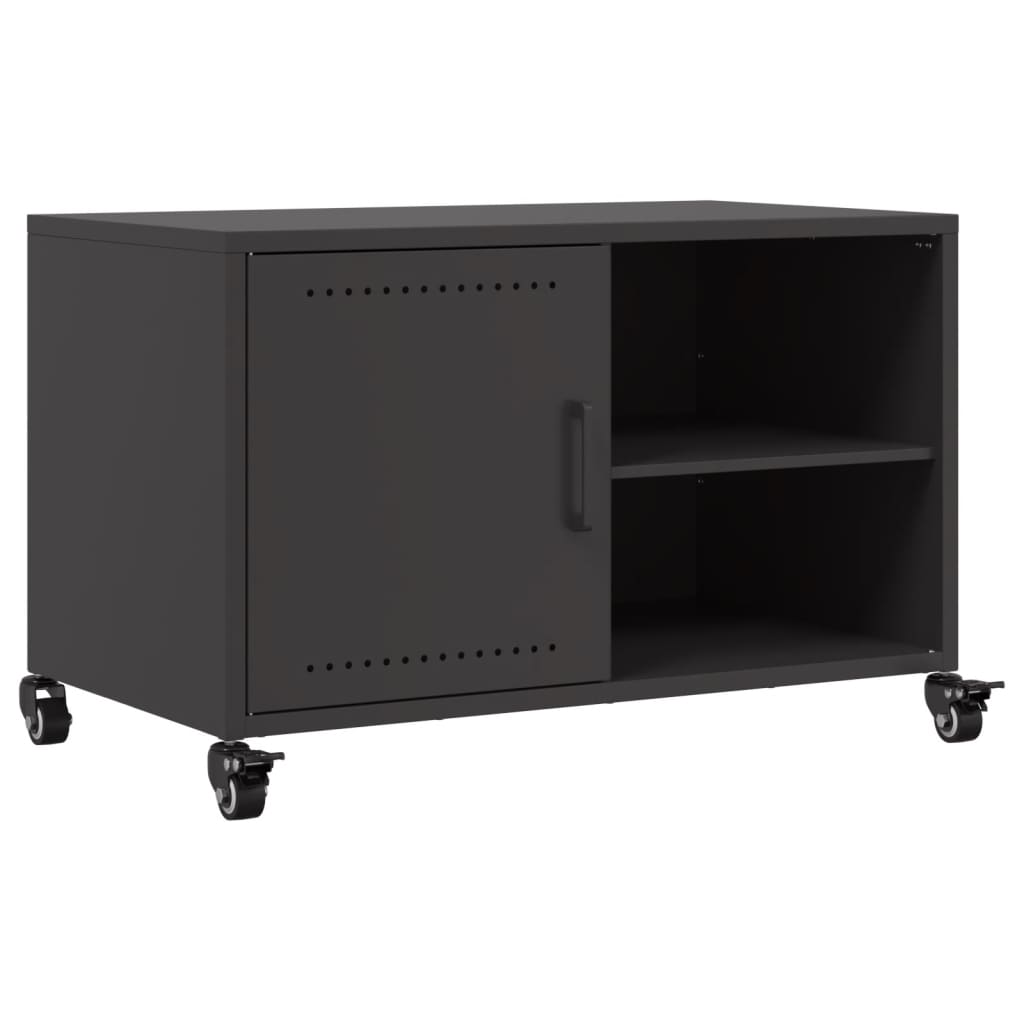 vidaXL Dulap TV, negru, 68x39x43,5 cm, oțel