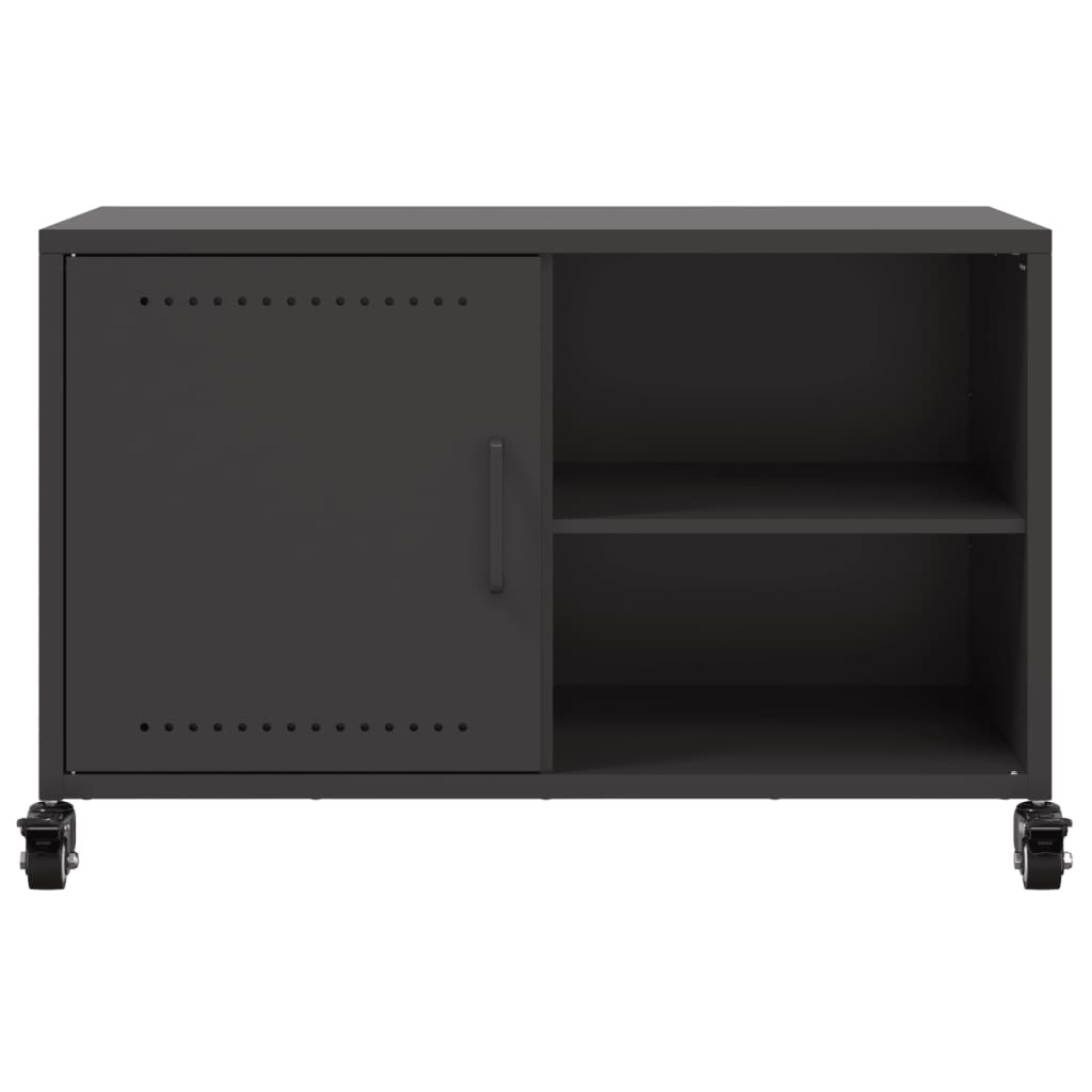 vidaXL Dulap TV, negru, 68x39x43,5 cm, oțel