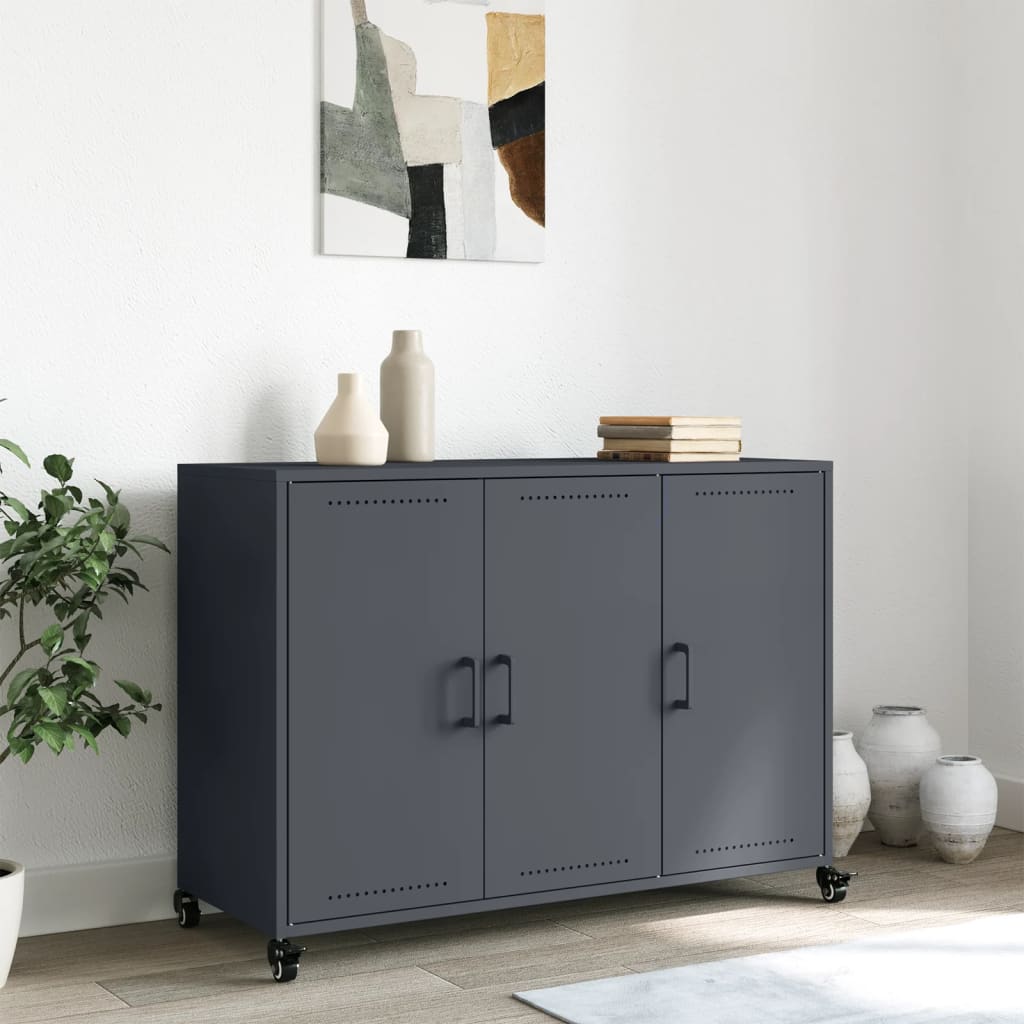vidaXL Dulap, antracit, 100,5x39x72 cm, oțel