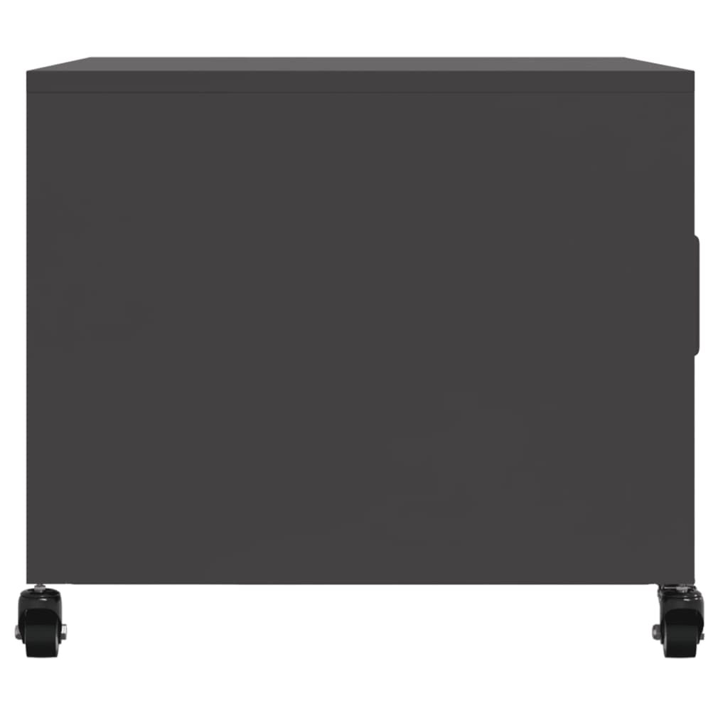 vidaXL Măsuță de cafea, negru, 68x50x43,5 cm, oțel vidaXL Măsuță de cafea, negru, 68x50x43,5 cm, oțel