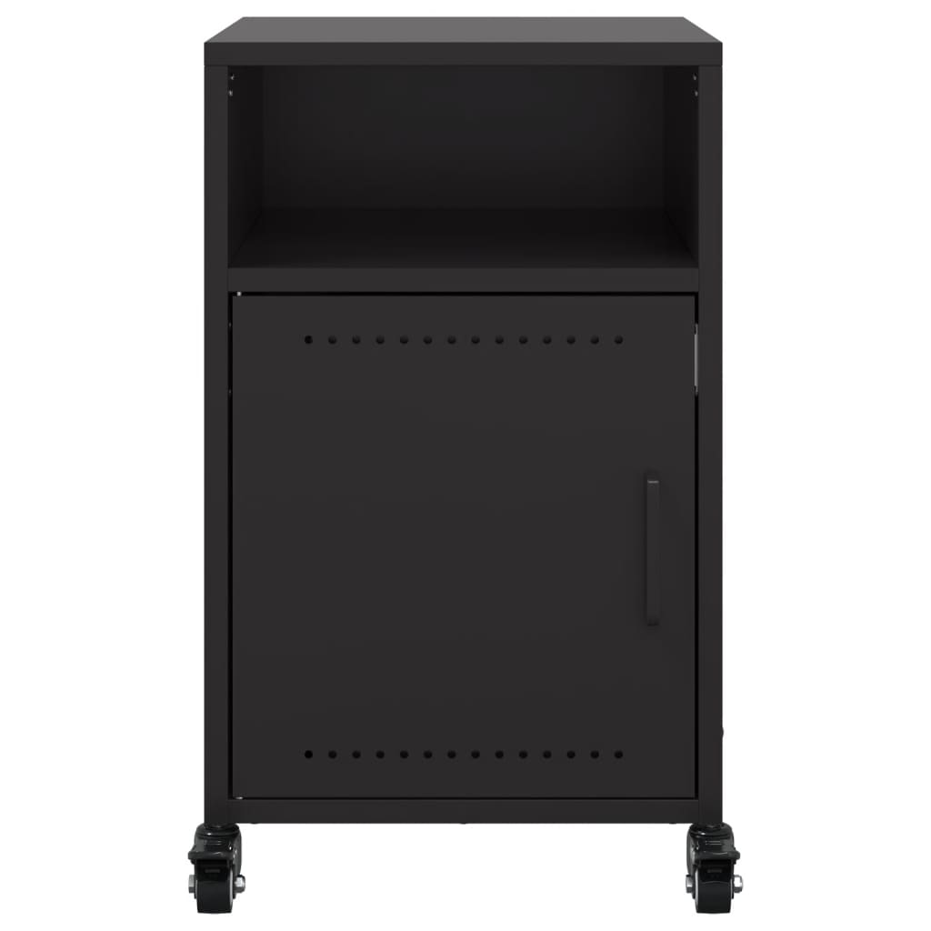 vidaXL Noptiere, 2 buc., negru, 36x39x59 cm, oțel vidaXL Noptiere, 2 buc., negru, 36x39x59 cm, oțel