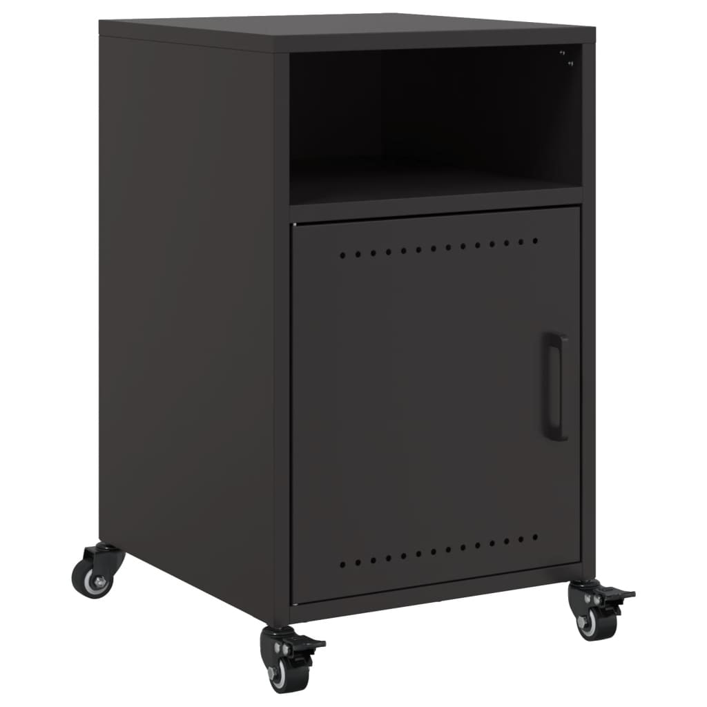 vidaXL Noptiere, 2 buc., negru, 36x39x59 cm, oțel vidaXL Noptiere, 2 buc., negru, 36x39x59 cm, oțel