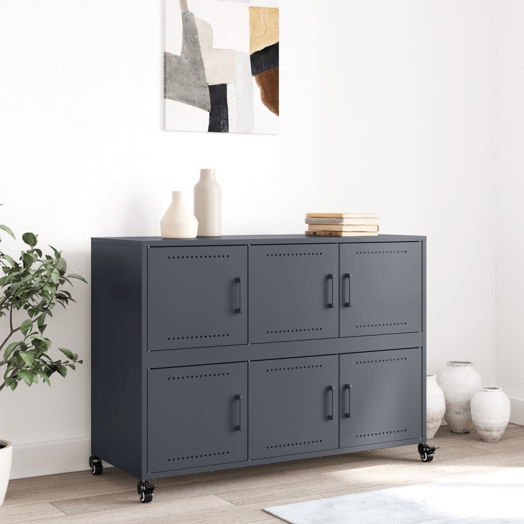 vidaXL Dulap, antracit, 100,5x39x72 cm, oțel