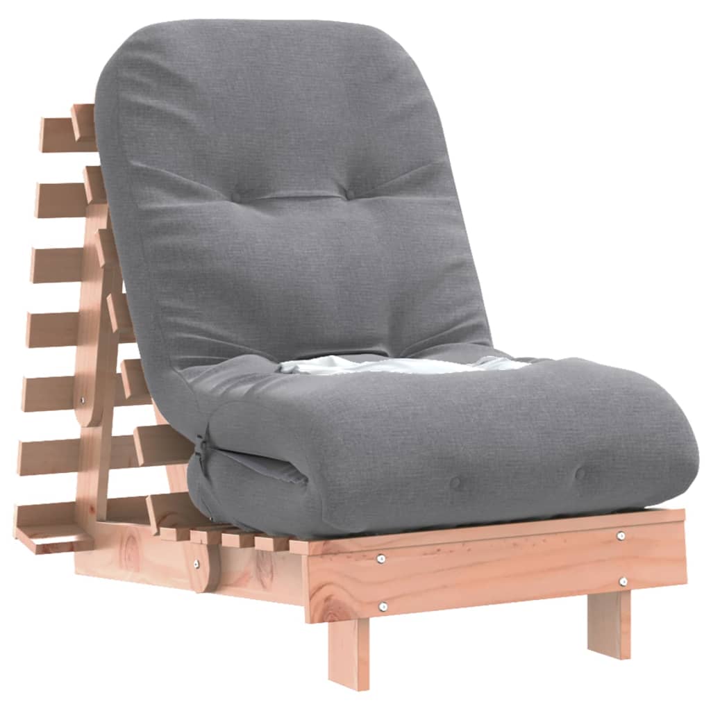 vidaXL Canapea futon cu saltea, 60x206x11 cm, lemn masiv douglas vidaXL Canapea futon cu saltea, 60x206x11 cm, lemn masiv douglas