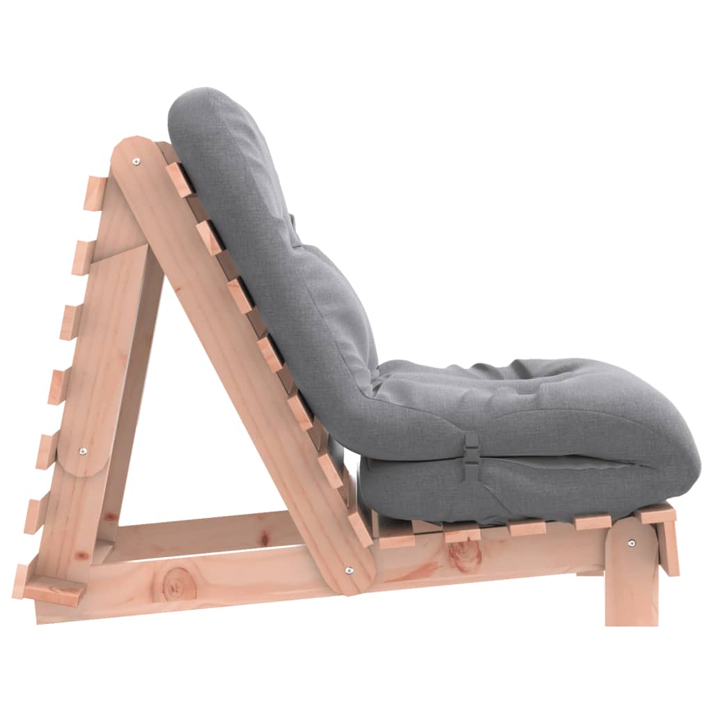 vidaXL Canapea futon cu saltea, 60x206x11 cm, lemn masiv douglas vidaXL Canapea futon cu saltea, 60x206x11 cm, lemn masiv douglas