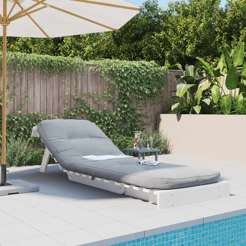 vidaXL Canapea futon cu saltea, alb, 70x206x11 cm, lemn masiv de pin vidaXL Canapea futon cu saltea, alb, 70x206x11 cm, lemn masiv de pin