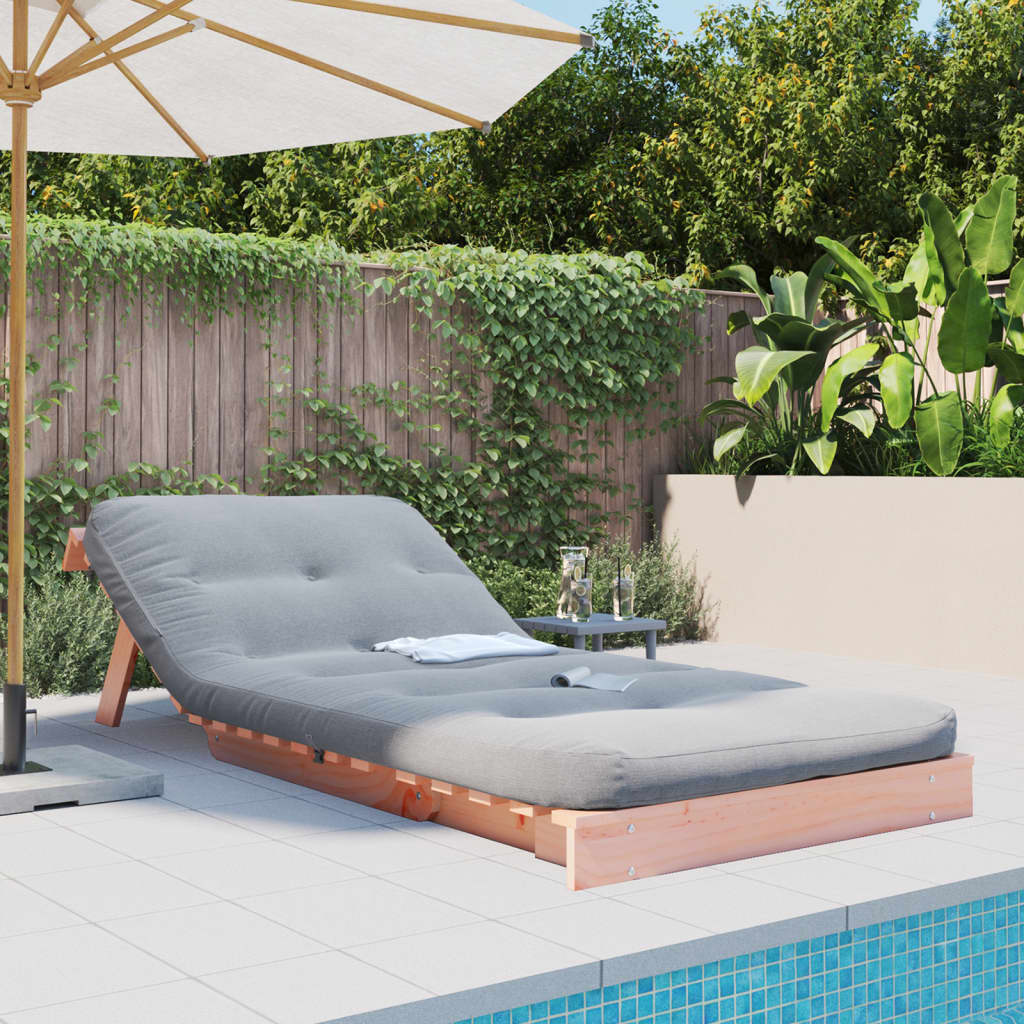 vidaXL Canapea futon cu saltea, 80x206x11 cm, lemn masiv douglas vidaXL Canapea futon cu saltea, 80x206x11 cm, lemn masiv douglas