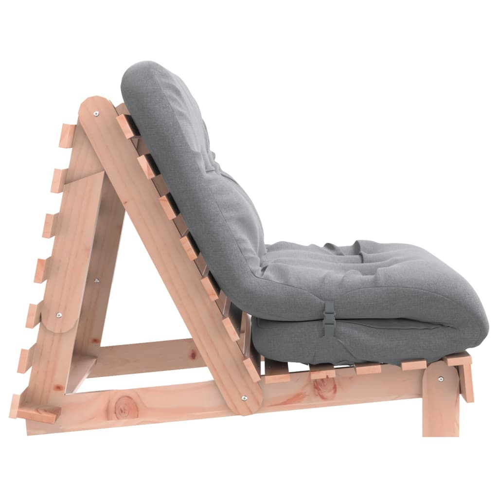 vidaXL Canapea futon cu saltea, 80x206x11 cm, lemn masiv douglas vidaXL Canapea futon cu saltea, 80x206x11 cm, lemn masiv douglas