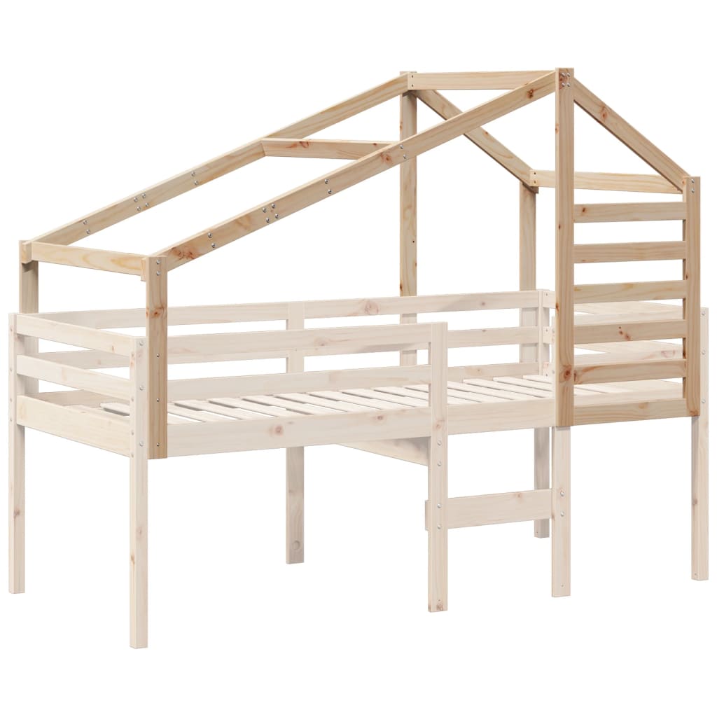 vidaXL Acoperiș Pat Copii 188x97x113 cm Lemn Mass Pin vidaXL Acoperiș Pat Copii 188x97x113 cm Lemn Mass Pin
