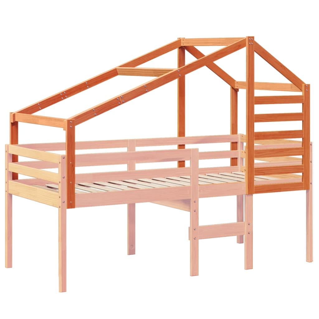 vidaXL Acoperiș Pat Copii 188x97x113 cm Lemn Mass Pin vidaXL Acoperiș Pat Copii 188x97x113 cm Lemn Mass Pin