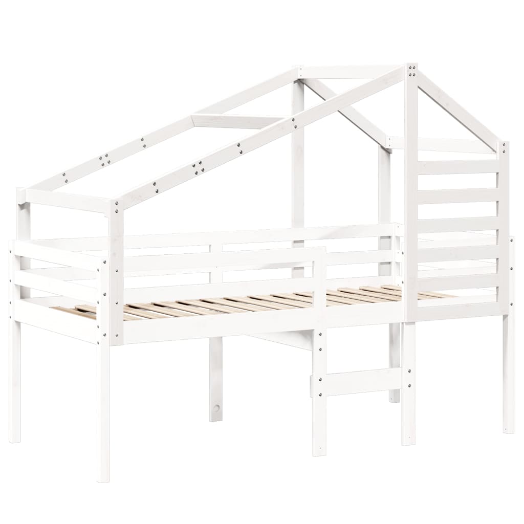 vidaXL Acoperiș Pat Copii 188x82x113 cm Lemn Mass Pin vidaXL Acoperiș Pat Copii 188x82x113 cm Lemn Mass Pin