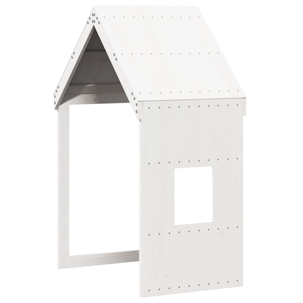 vidaXL Acoperiș Pat Copii, alb, 60x89x134,5 cm Lemn Mass Pin vidaXL Acoperiș Pat Copii, alb, 60x89x134,5 cm Lemn Mass Pin