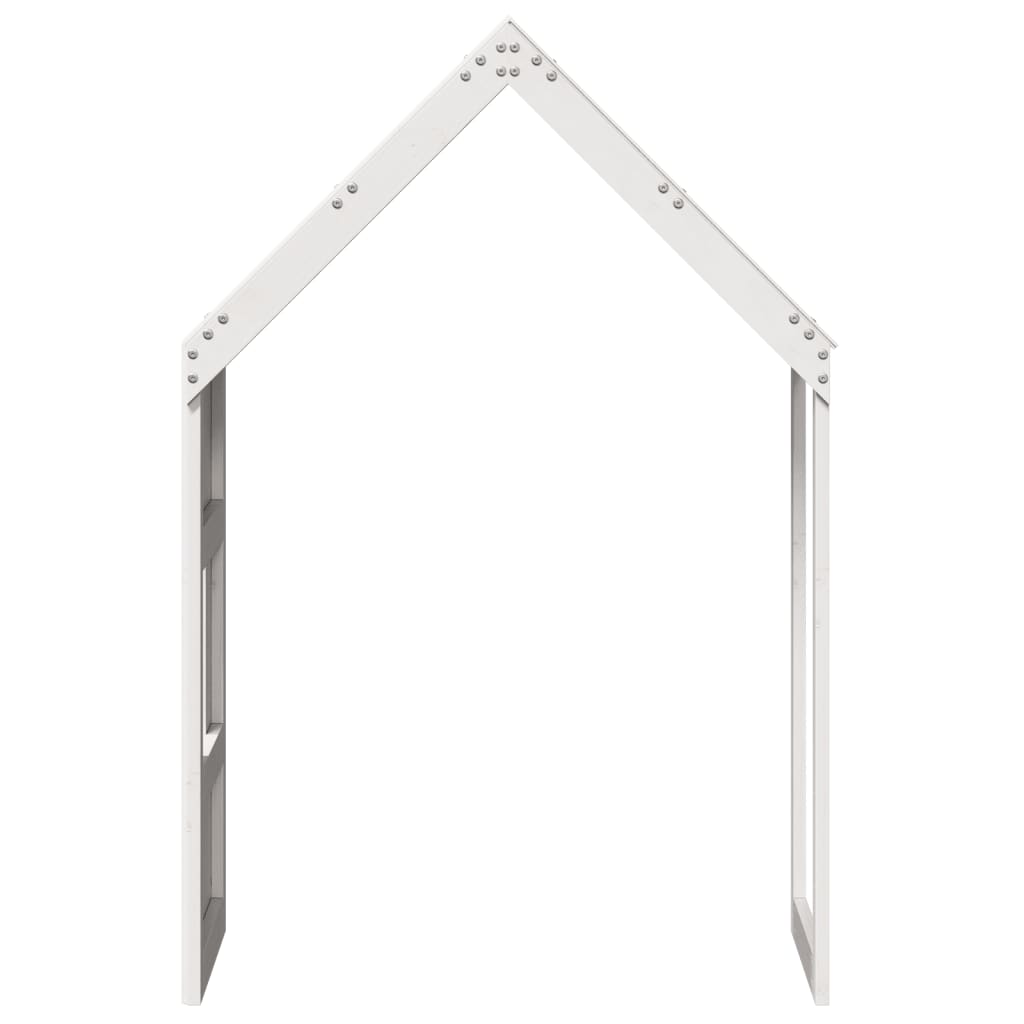 vidaXL Acoperiș Pat Copii, alb, 60x89x134,5 cm Lemn Mass Pin vidaXL Acoperiș Pat Copii, alb, 60x89x134,5 cm Lemn Mass Pin