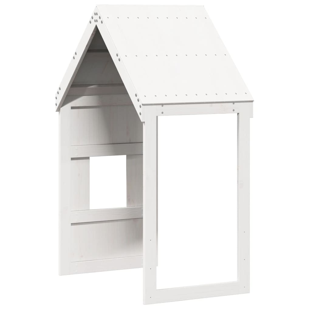 vidaXL Acoperiș Pat Copii, alb, 60x89x134,5 cm Lemn Mass Pin vidaXL Acoperiș Pat Copii, alb, 60x89x134,5 cm Lemn Mass Pin