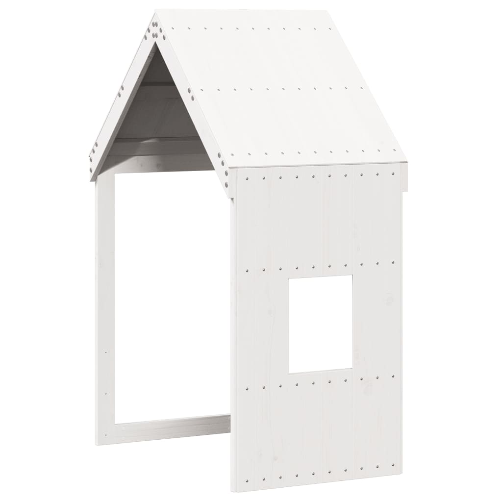 vidaXL Acoperiș Pat Copii, alb, 60x99x139,5 cm Lemn Mass Pin vidaXL Acoperiș Pat Copii, alb, 60x99x139,5 cm Lemn Mass Pin