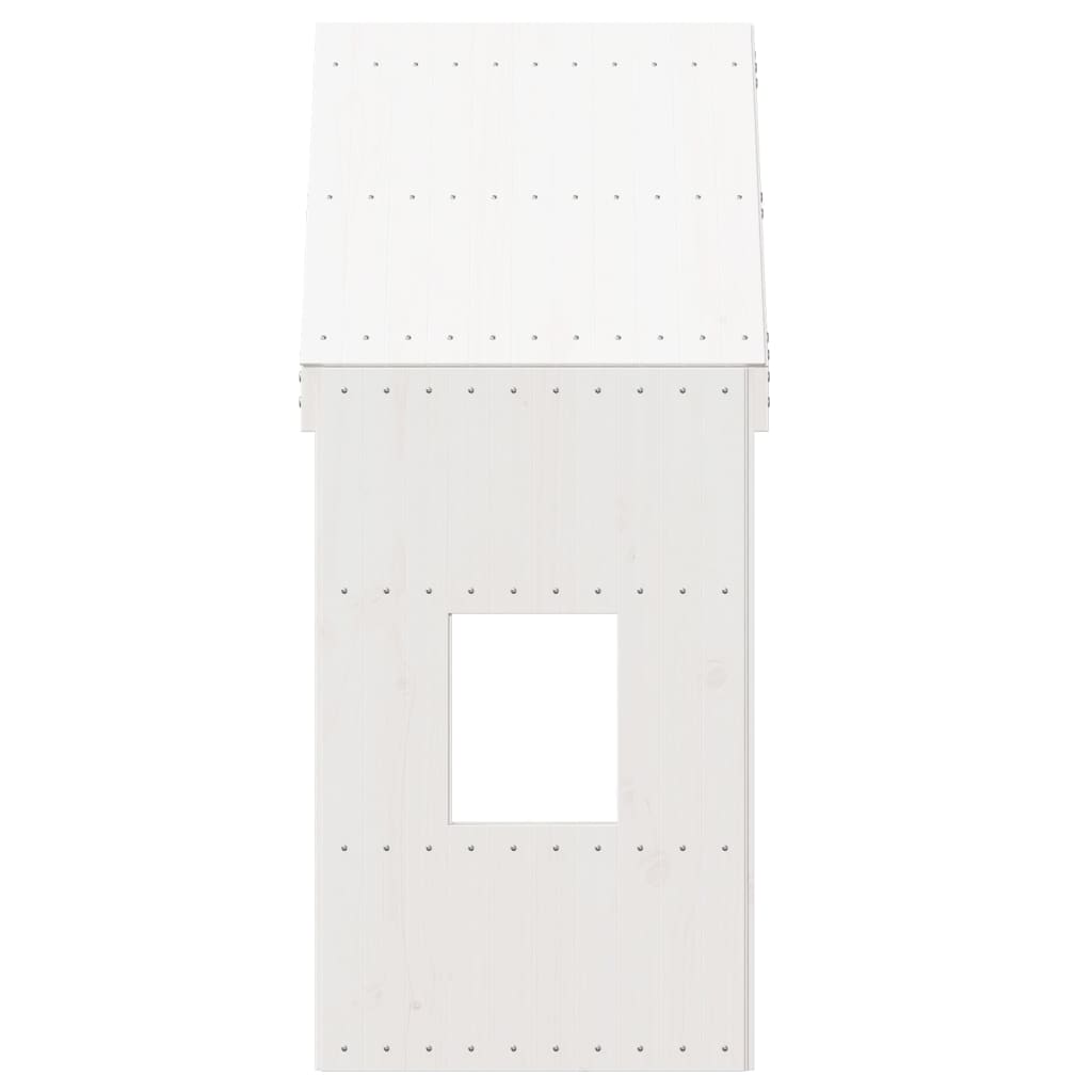 vidaXL Acoperiș Pat Copii, alb, 60x99x139,5 cm Lemn Mass Pin vidaXL Acoperiș Pat Copii, alb, 60x99x139,5 cm Lemn Mass Pin