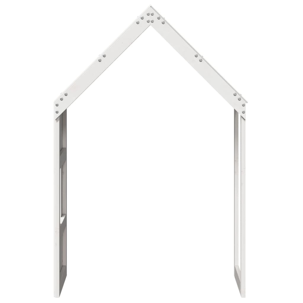 vidaXL Acoperiș Pat Copii, alb, 60x99x139,5 cm Lemn Mass Pin vidaXL Acoperiș Pat Copii, alb, 60x99x139,5 cm Lemn Mass Pin