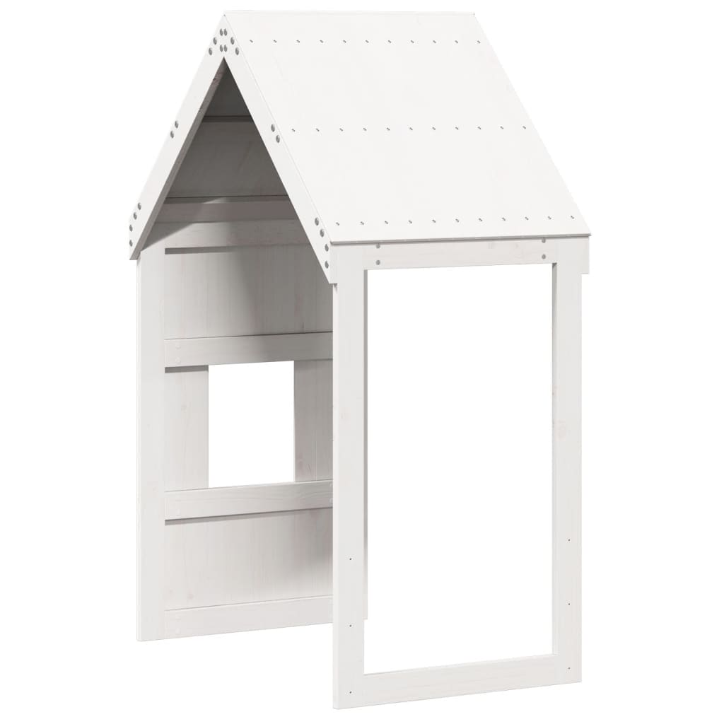 vidaXL Acoperiș Pat Copii, alb, 60x99x139,5 cm Lemn Mass Pin vidaXL Acoperiș Pat Copii, alb, 60x99x139,5 cm Lemn Mass Pin