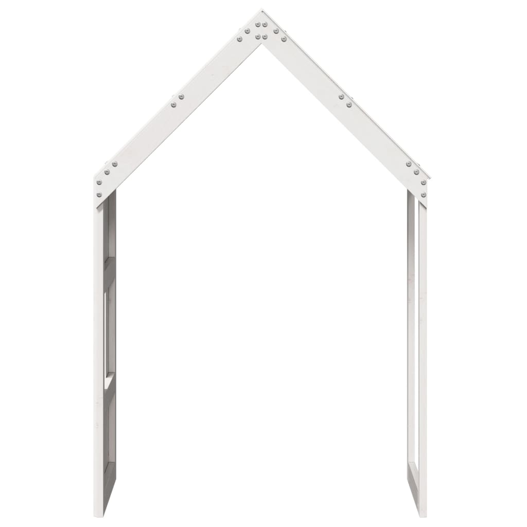 vidaXL Acoperiș pat de copii, alb, 55x84x132 cm, lemn masiv de pin vidaXL Acoperiș pat de copii, alb, 55x84x132 cm, lemn masiv de pin