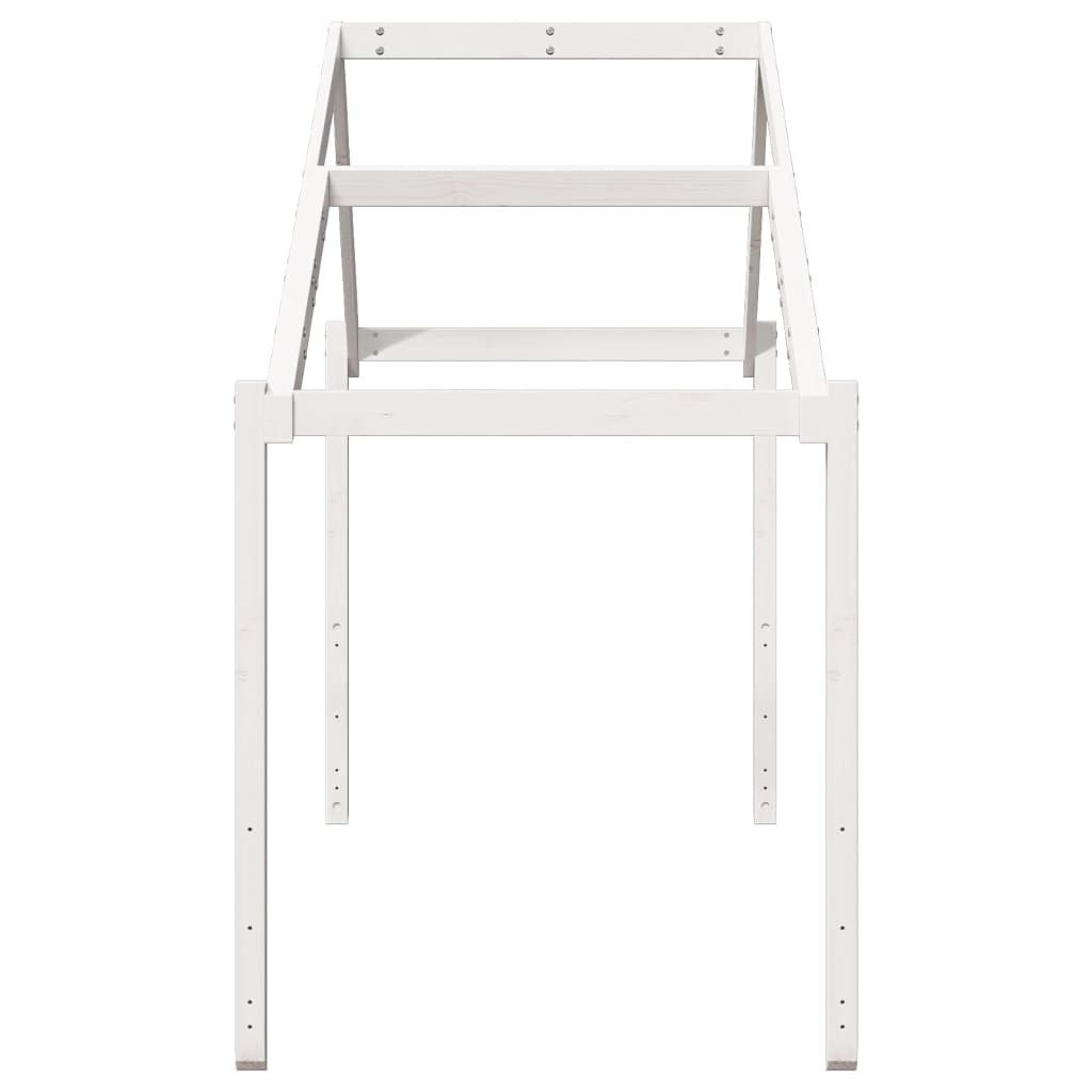vidaXL Acoperiș Pat Copii, alb, 213x95,5x144,5 cm Lemn Mass Pin vidaXL Acoperiș Pat Copii, alb, 213x95,5x144,5 cm Lemn Mass Pin