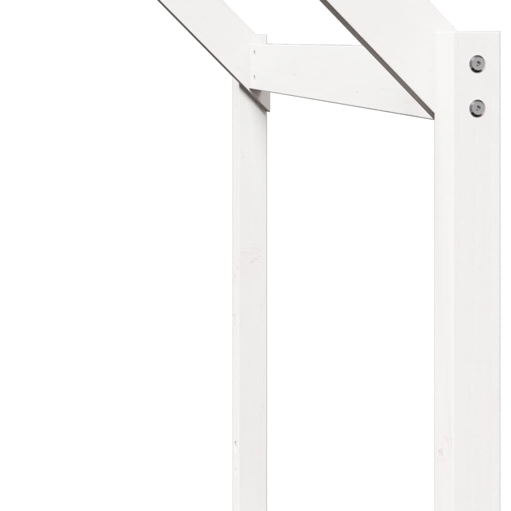 vidaXL Acoperiș Pat Copii, alb, 213x95,5x144,5 cm Lemn Mass Pin vidaXL Acoperiș Pat Copii, alb, 213x95,5x144,5 cm Lemn Mass Pin
