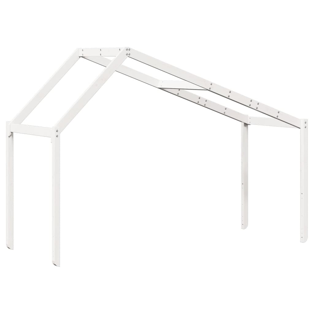 vidaXL Acoperiș Pat Copii, alb, 213x85,5x144,5 cm Lemn Mass Pin vidaXL Acoperiș Pat Copii, alb, 213x85,5x144,5 cm Lemn Mass Pin