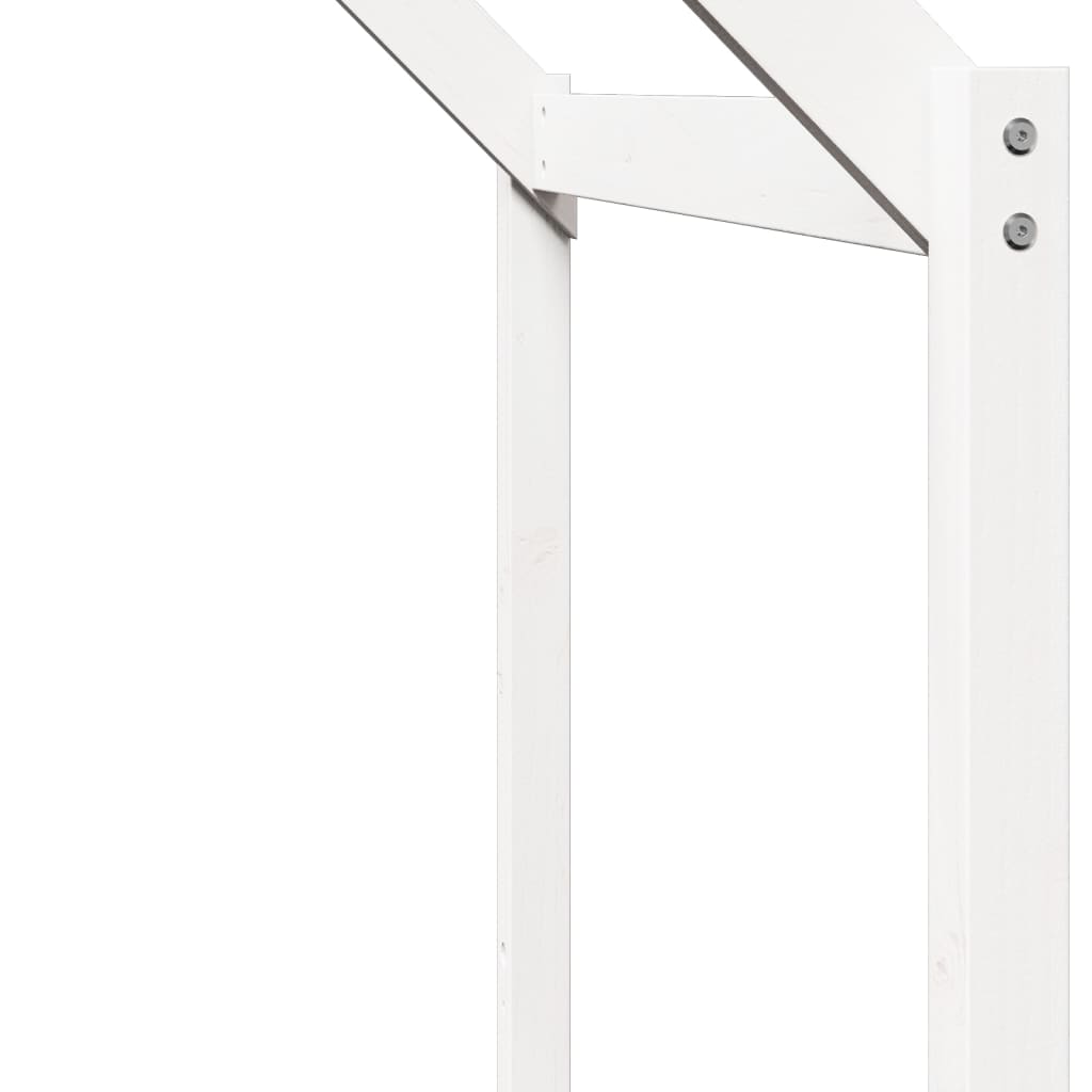 vidaXL Acoperiș Pat Copii, alb, 213x85,5x144,5 cm Lemn Mass Pin vidaXL Acoperiș Pat Copii, alb, 213x85,5x144,5 cm Lemn Mass Pin