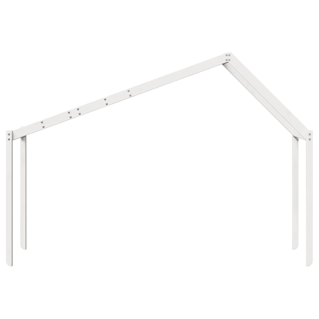 vidaXL Acoperiș Pat Copii, alb, 203x95,5x142 cm Lemn Mass Pin vidaXL Acoperiș Pat Copii, alb, 203x95,5x142 cm Lemn Mass Pin