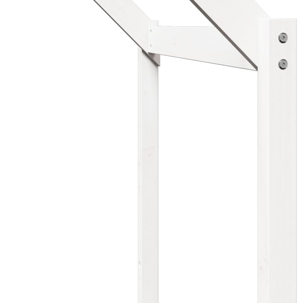 vidaXL Acoperiș Pat Copii, alb, 203x95,5x142 cm Lemn Mass Pin vidaXL Acoperiș Pat Copii, alb, 203x95,5x142 cm Lemn Mass Pin