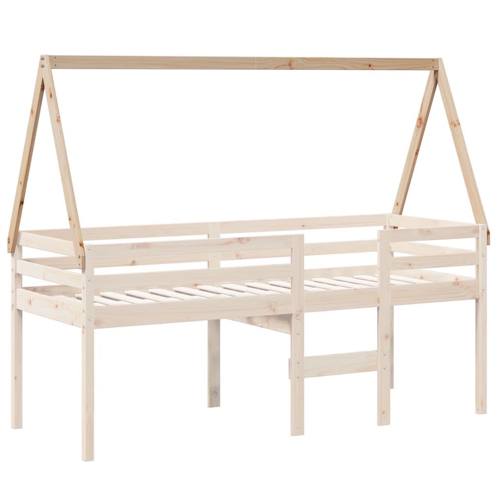 vidaXL Acoperiș pat de copii, 209x95,5x88 cm, lemn masiv de pin vidaXL Acoperiș pat de copii, 209x95,5x88 cm, lemn masiv de pin