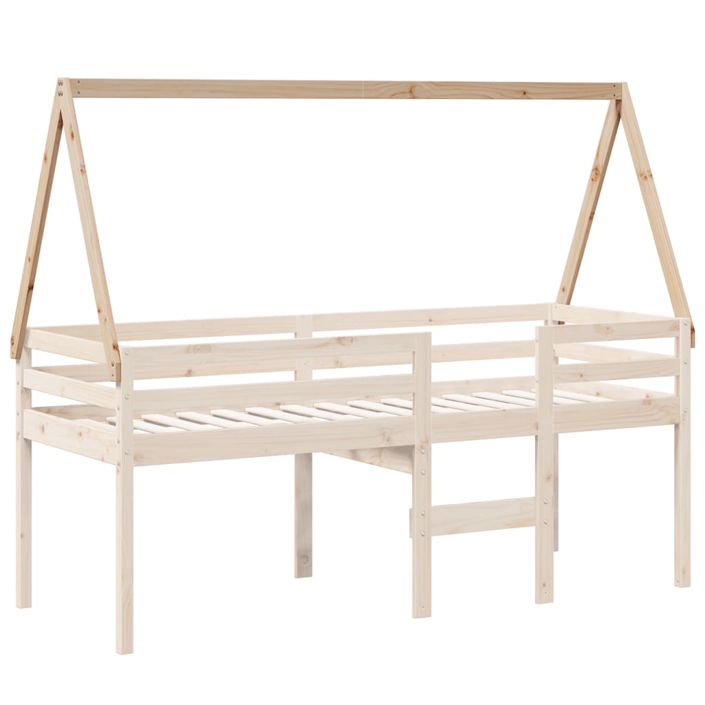 vidaXL Acoperiș pat de copii, 209x85,5x88 cm, lemn masiv de pin