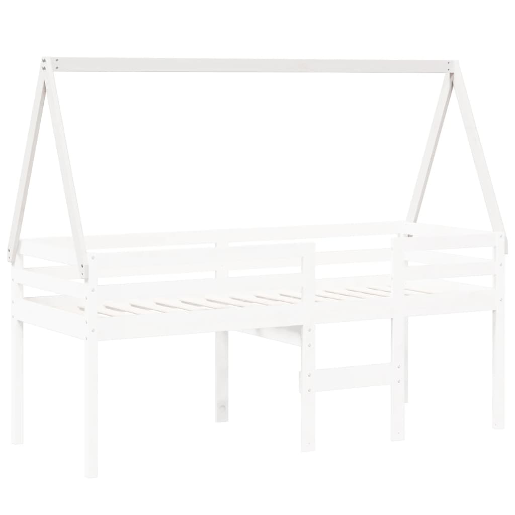 vidaXL Acoperiș Pat Copii, alb, 209x85,5x88 cm Lemn Mass Pin vidaXL Acoperiș Pat Copii, alb, 209x85,5x88 cm Lemn Mass Pin