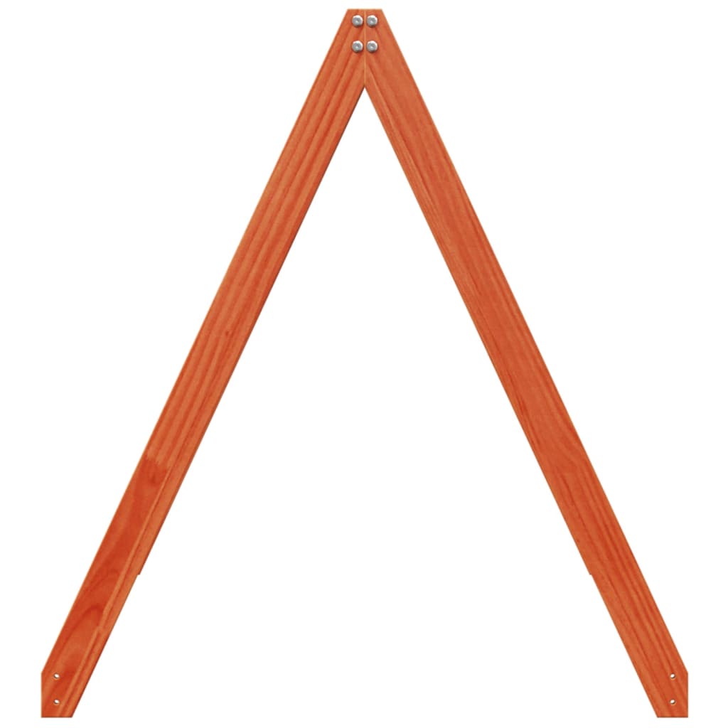 vidaXL Acoperiș pat de copii, maro, 209x85,5x88 cm, lemn masiv pin vidaXL Acoperiș pat de copii, maro, 209x85,5x88 cm, lemn masiv pin