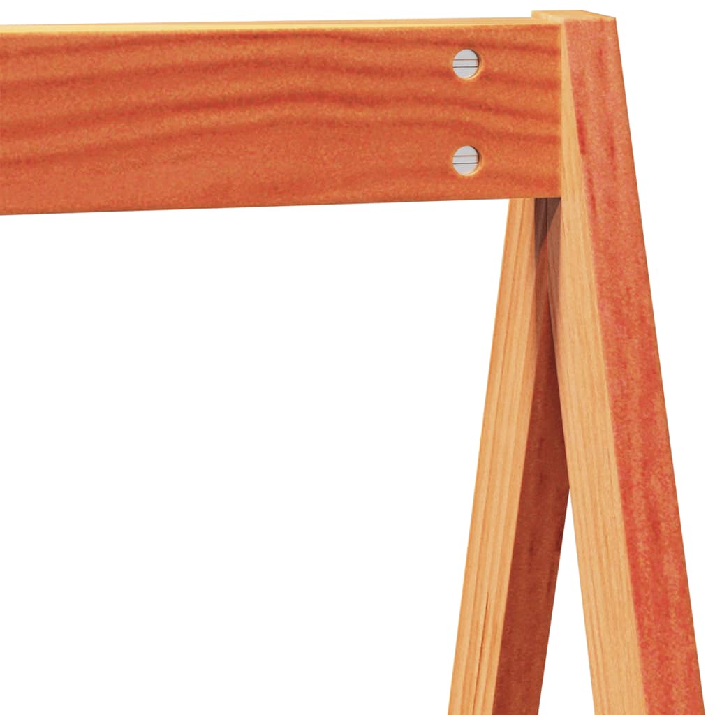 vidaXL Acoperiș pat de copii, maro, 209x85,5x88 cm, lemn masiv pin vidaXL Acoperiș pat de copii, maro, 209x85,5x88 cm, lemn masiv pin