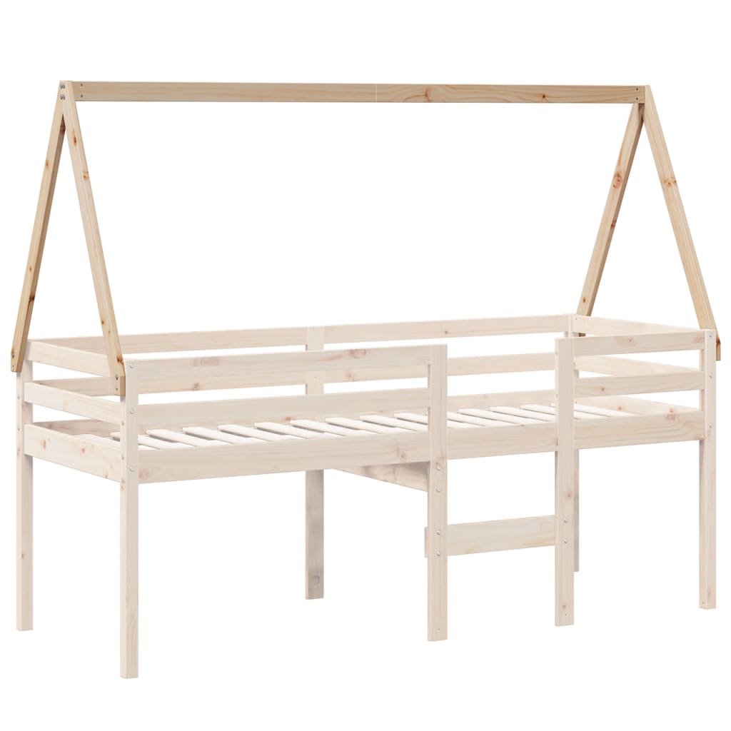 vidaXL Acoperiș pat de copii, 199x95,5x88 cm, lemn masiv de pin vidaXL Acoperiș pat de copii, 199x95,5x88 cm, lemn masiv de pin