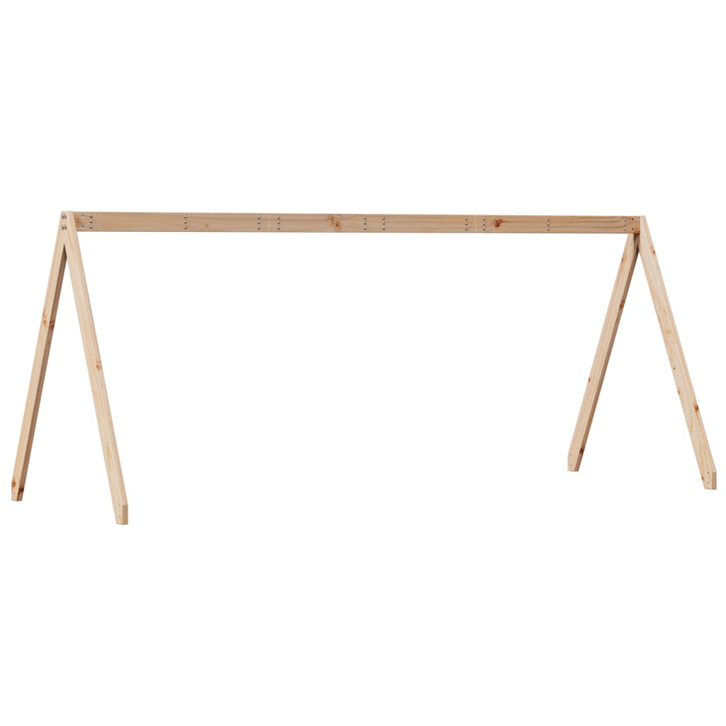 vidaXL Acoperiș pat de copii, 199x95,5x88 cm, lemn masiv de pin vidaXL Acoperiș pat de copii, 199x95,5x88 cm, lemn masiv de pin