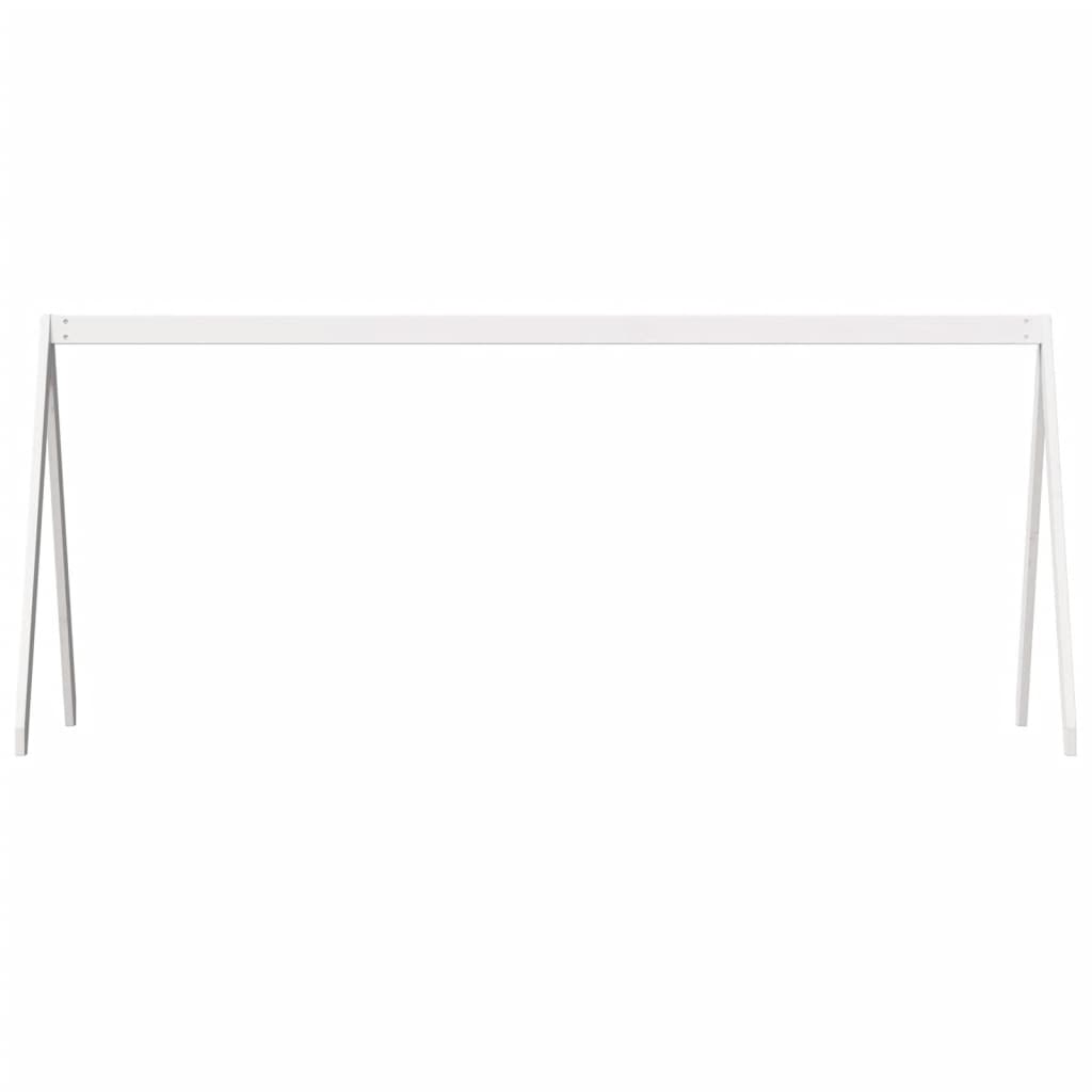 vidaXL Acoperiș Pat Copii, alb, 199x95,5x88 cm Lemn Mass Pin vidaXL Acoperiș Pat Copii, alb, 199x95,5x88 cm Lemn Mass Pin
