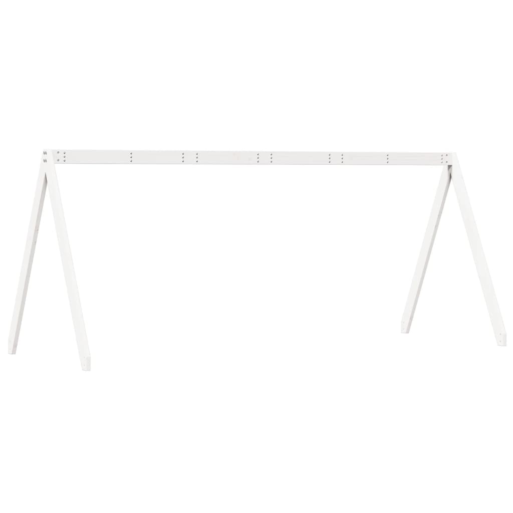 vidaXL Acoperiș Pat Copii, alb, 199x95,5x88 cm Lemn Mass Pin vidaXL Acoperiș Pat Copii, alb, 199x95,5x88 cm Lemn Mass Pin
