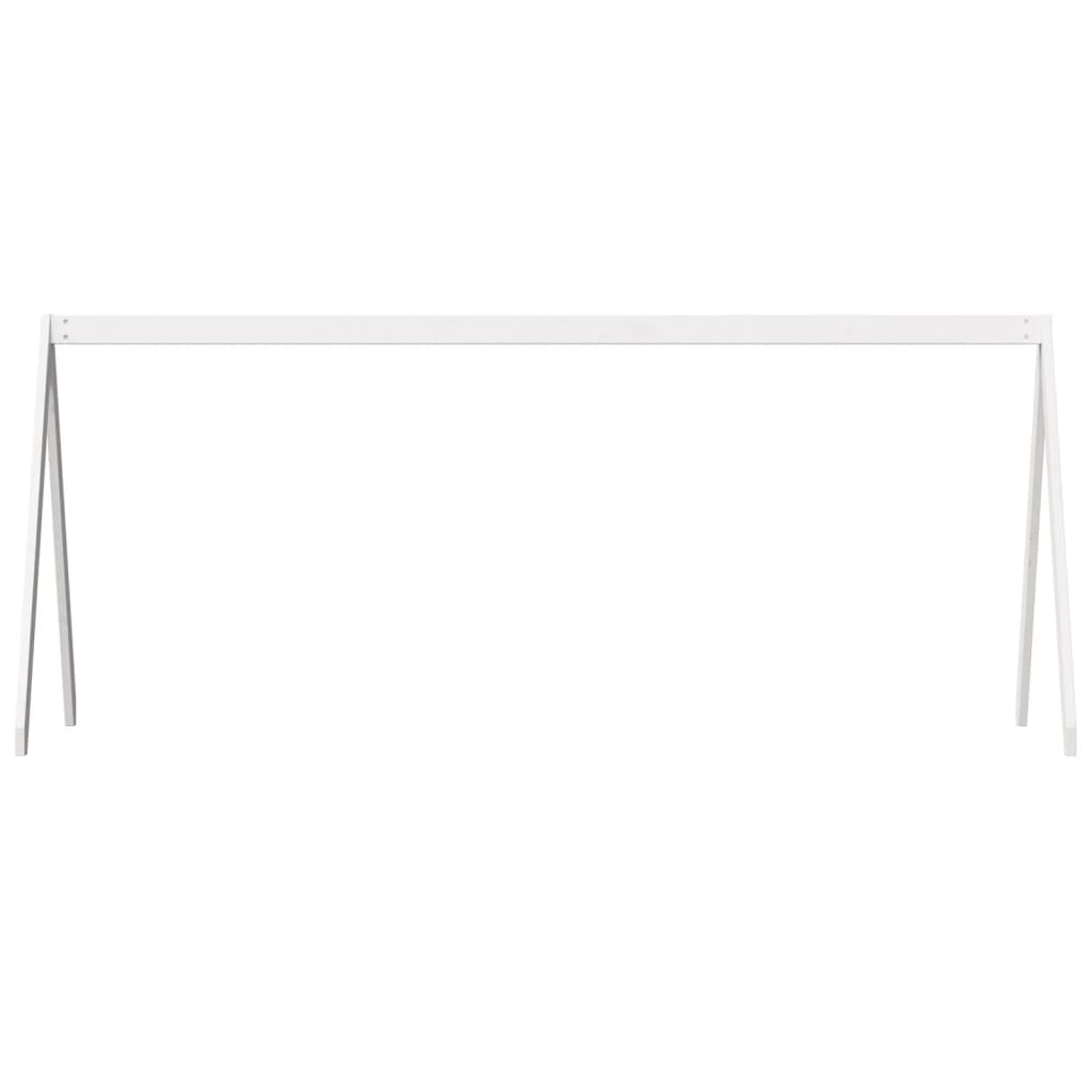 vidaXL Acoperiș Pat Copii, alb, 199x80,5x88 cm Lemn Mass Pin vidaXL Acoperiș Pat Copii, alb, 199x80,5x88 cm Lemn Mass Pin