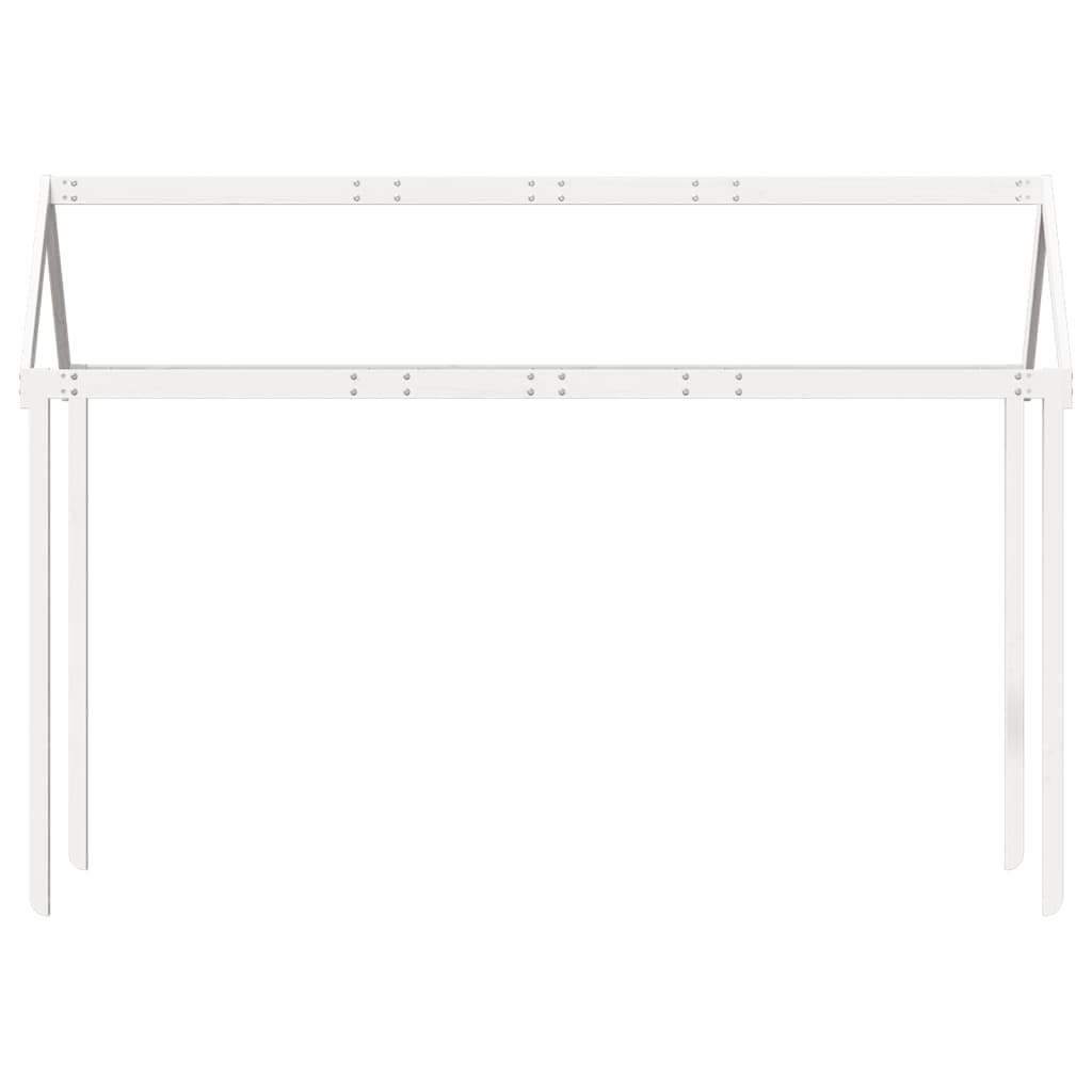 vidaXL Acoperiș Pat Copii, alb, 217x95,5x159 cm Lemn Mass Pin vidaXL Acoperiș Pat Copii, alb, 217x95,5x159 cm Lemn Mass Pin