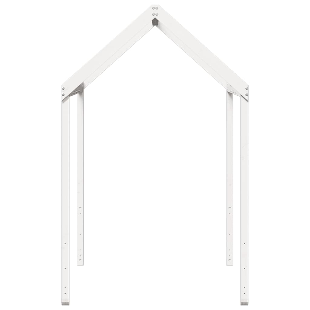 vidaXL Acoperiș Pat Copii, alb, 217x95,5x159 cm Lemn Mass Pin vidaXL Acoperiș Pat Copii, alb, 217x95,5x159 cm Lemn Mass Pin