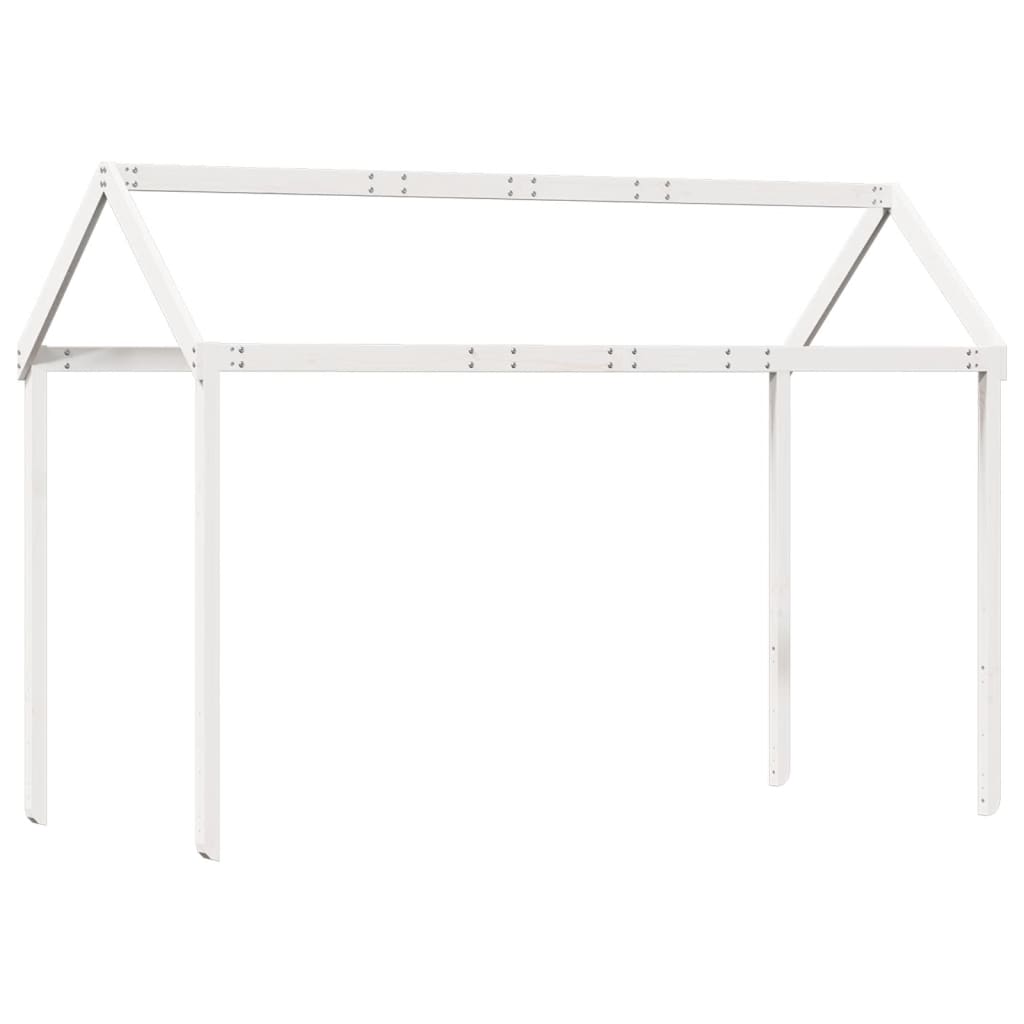 vidaXL Acoperiș Pat Copii, alb, 217x95,5x159 cm Lemn Mass Pin vidaXL Acoperiș Pat Copii, alb, 217x95,5x159 cm Lemn Mass Pin