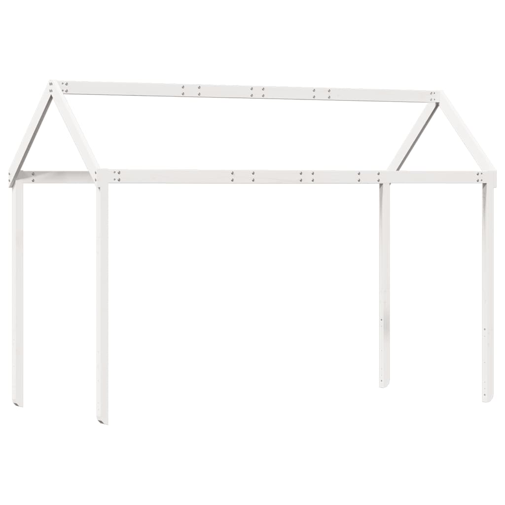 vidaXL Acoperiș Pat Copii, alb, 217x85,5x154 cm Lemn Mass Pin vidaXL Acoperiș Pat Copii, alb, 217x85,5x154 cm Lemn Mass Pin