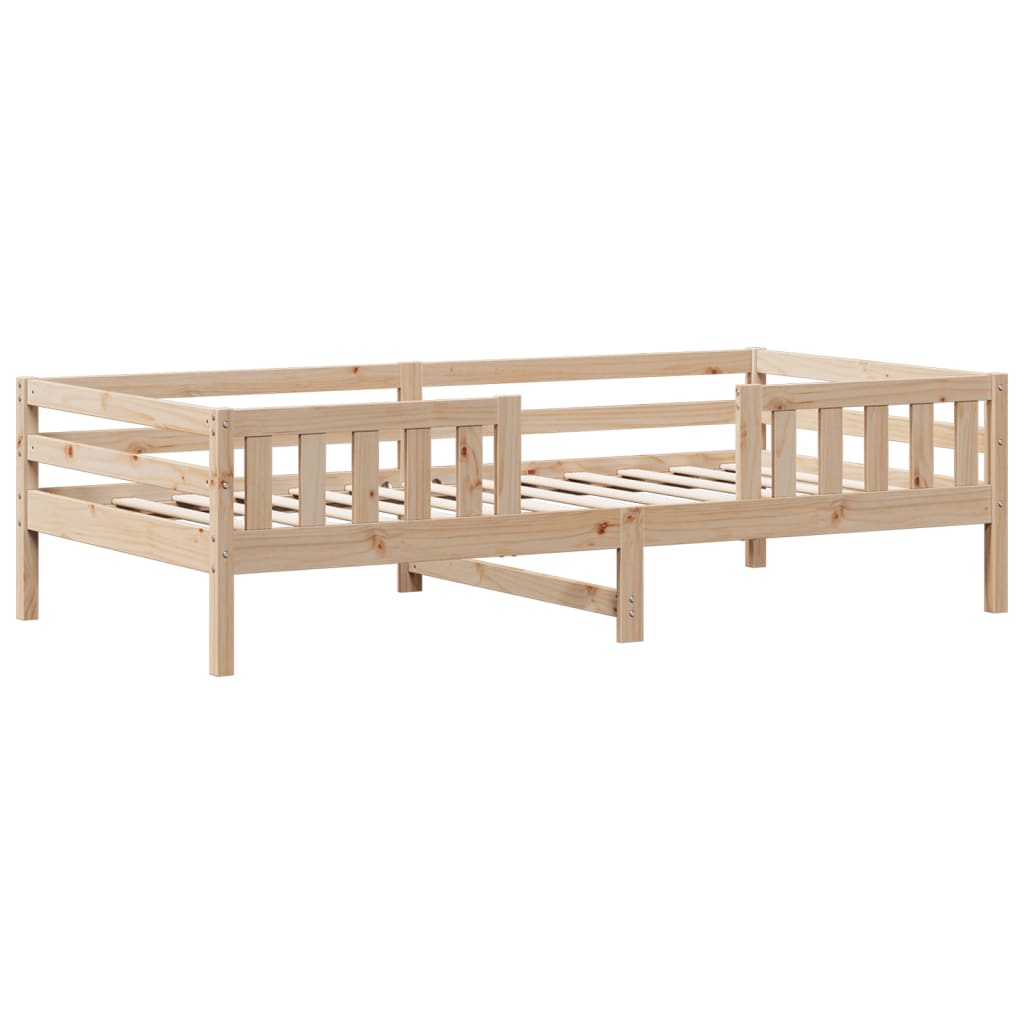 vidaXL Cadru de pat fără saltea, 75x190 cm, lemn masiv de pin