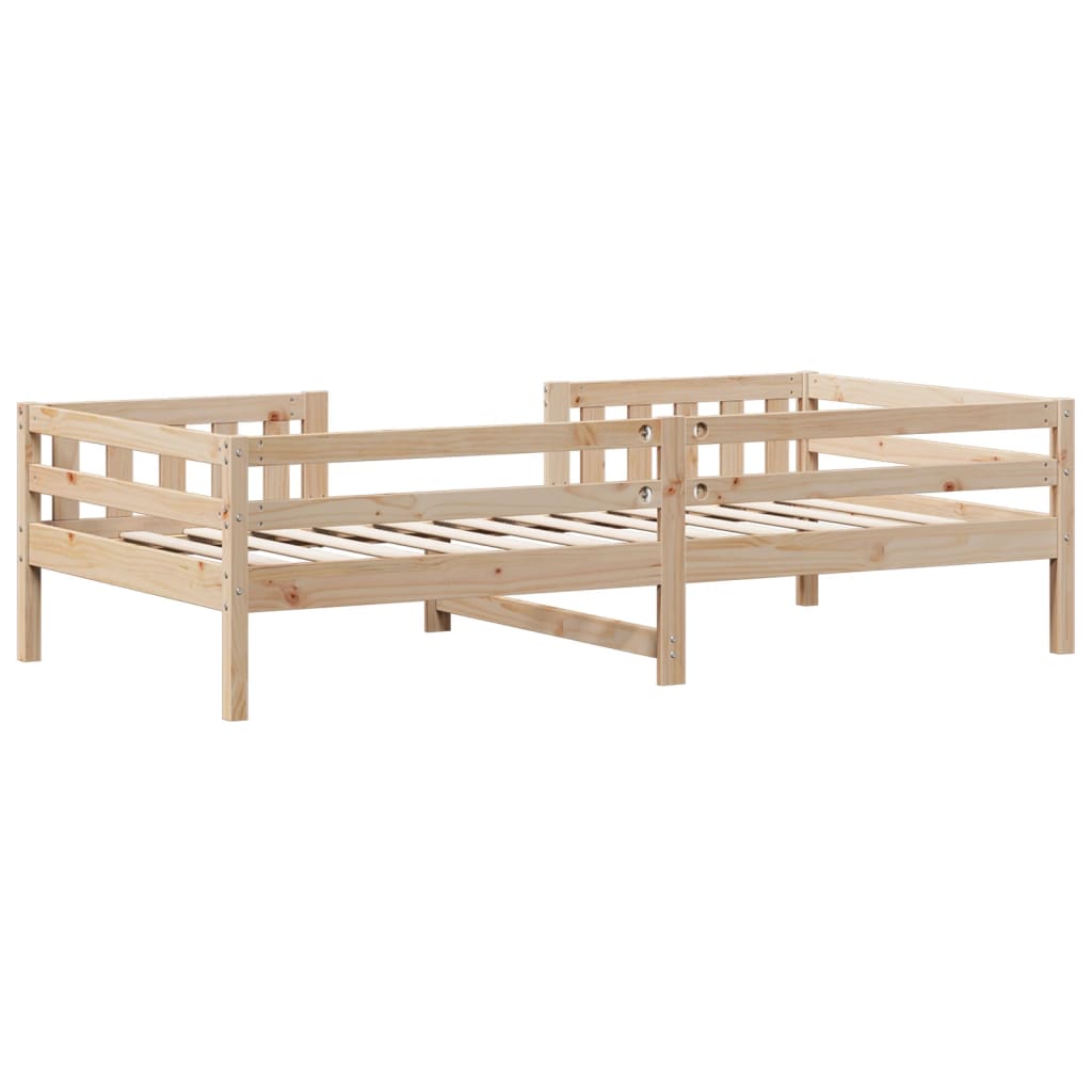 vidaXL Cadru de pat fără saltea, 75x190 cm, lemn masiv de pin