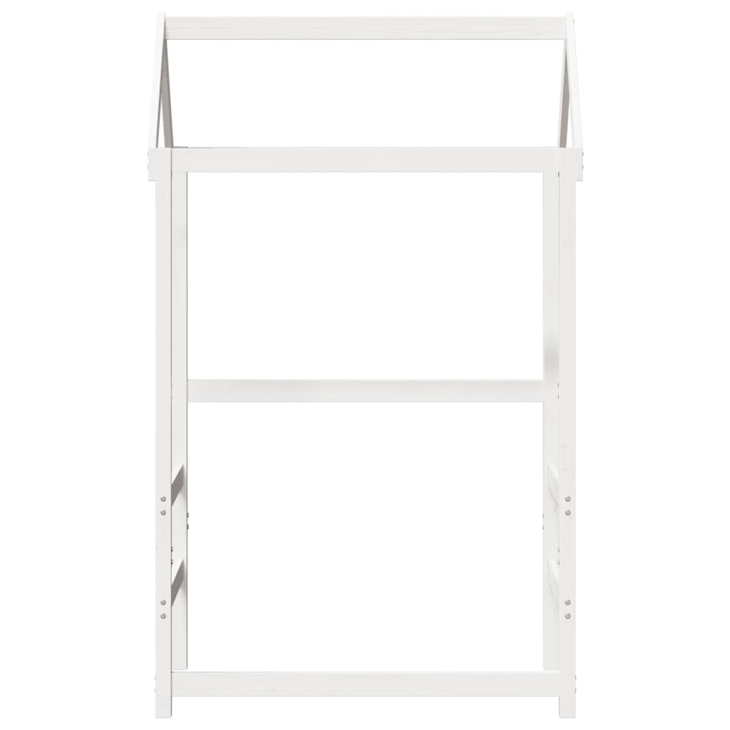 vidaXL Acoperiș pat de copii, alb, 118x70x176,5 cm, lemn masiv de pin vidaXL Acoperiș pat de copii, alb, 118x70x176,5 cm, lemn masiv de pin
