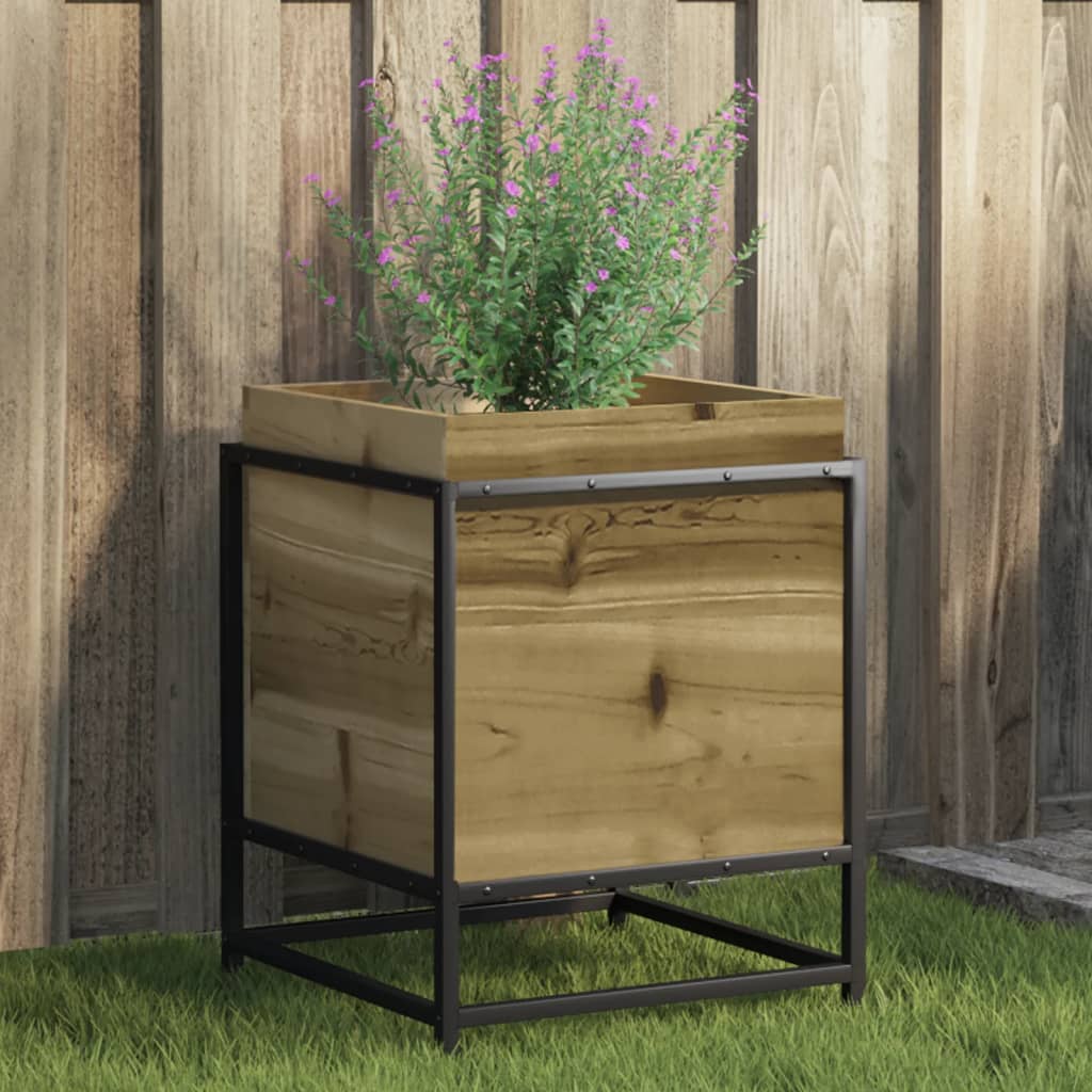 vidaXL Jardinieră de grădină, 40x40x50 cm, lemn de pin impregnat vidaXL Jardinieră de grădină, 40x40x50 cm, lemn de pin impregnat